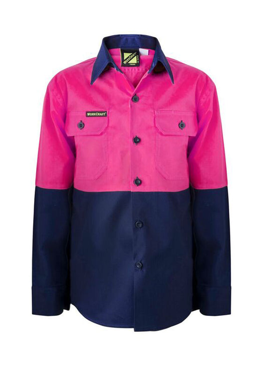WORKCRAFT-KIDS TWO TONE SHIRT