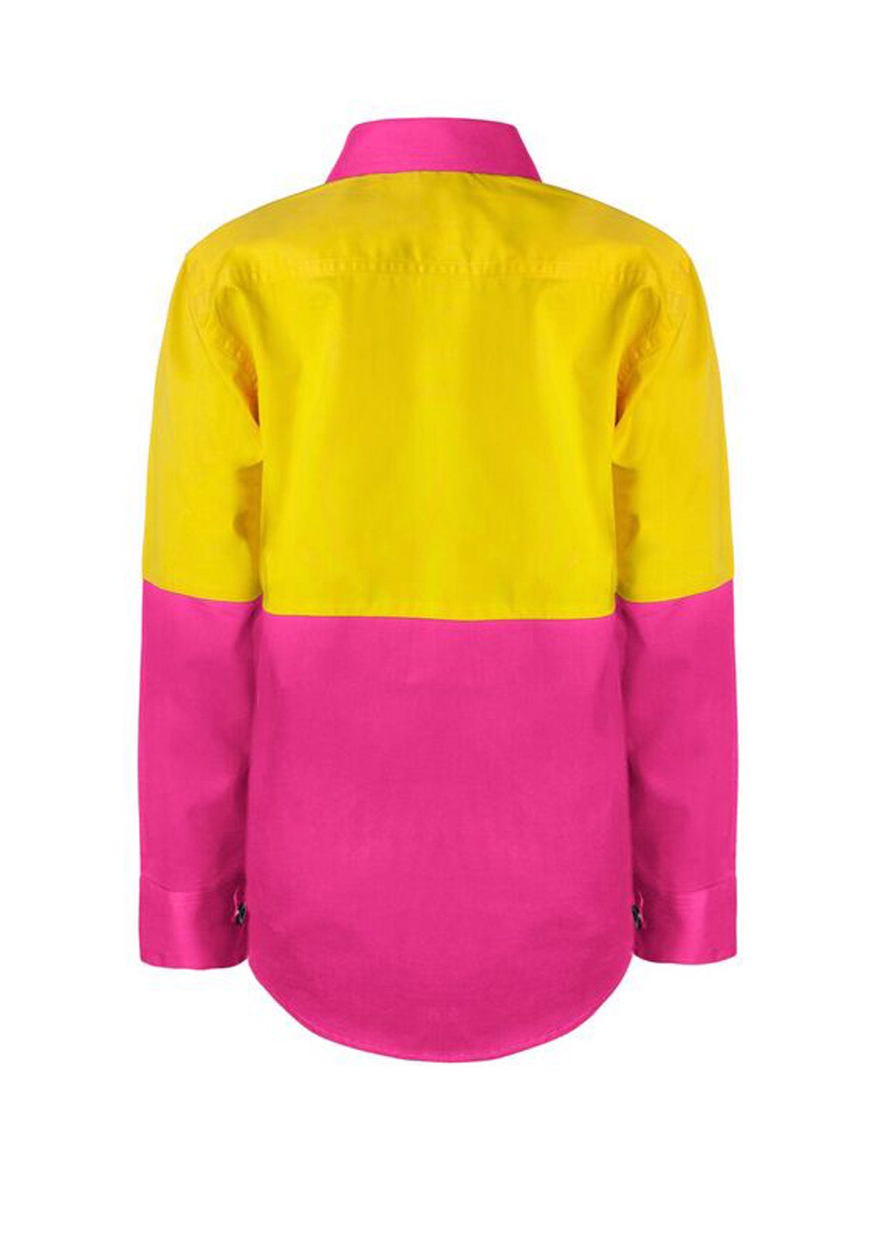 WORKCRAFT-KIDS HI VIS SHIRT LONG SLEEVE