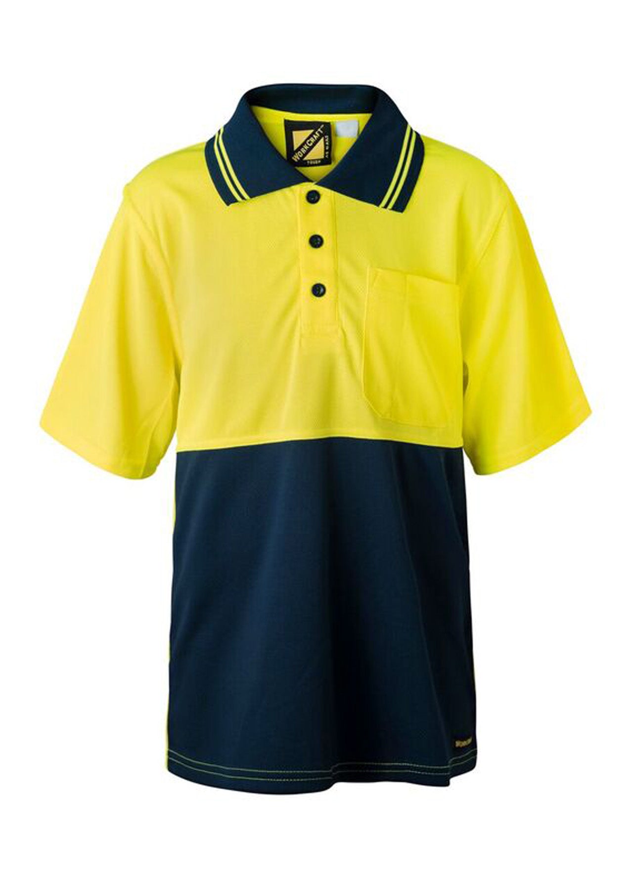 WORKCRAFT-KIDS S/S TWO TONE POLO