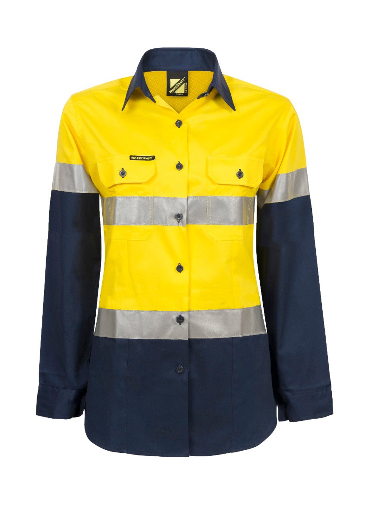 WORKCRAFT-LADIES HI VIS 2 TONE SHIRT CSR