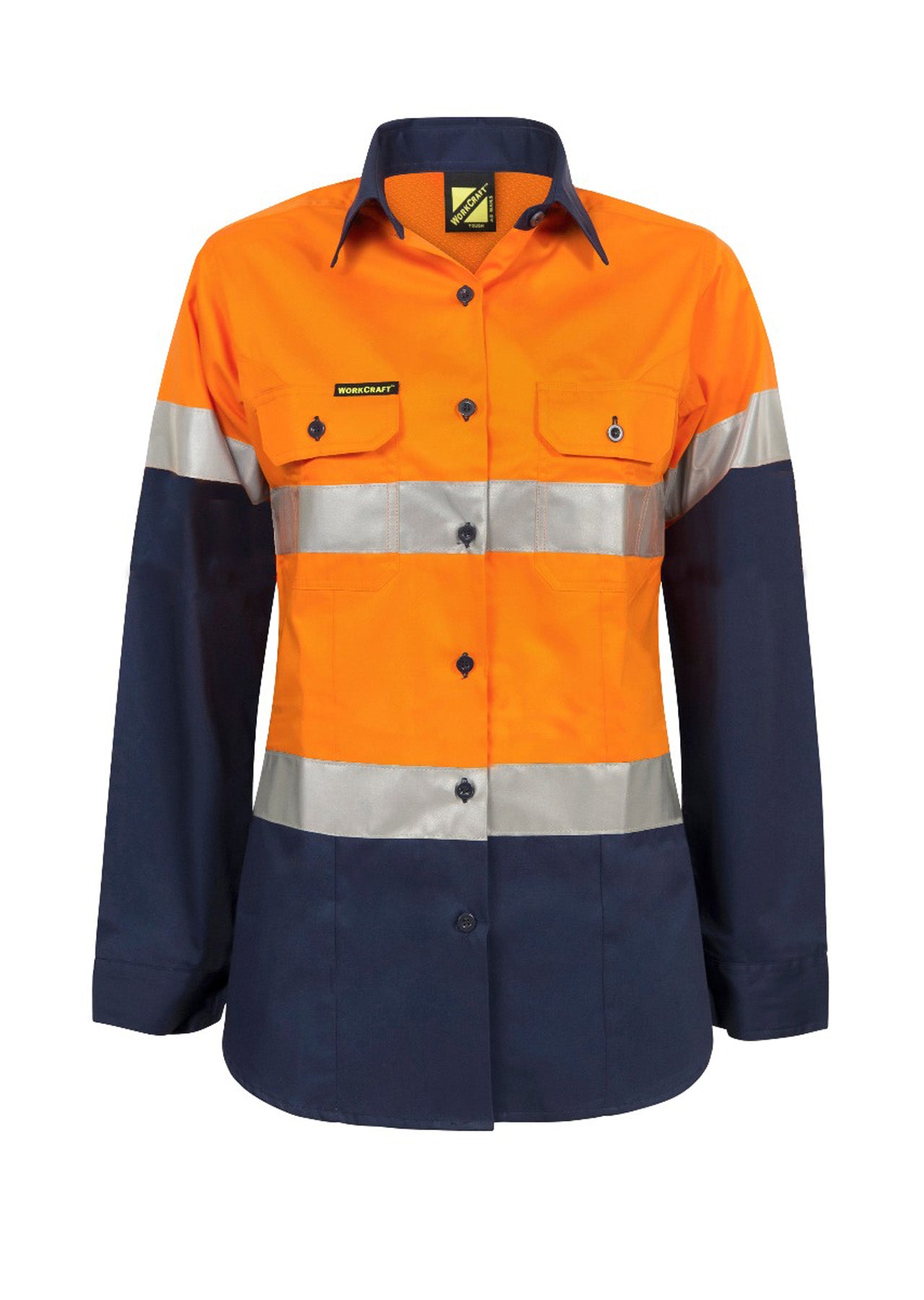 WORKCRAFT-LADIES HI VIS 2 TONE SHIRT CSR