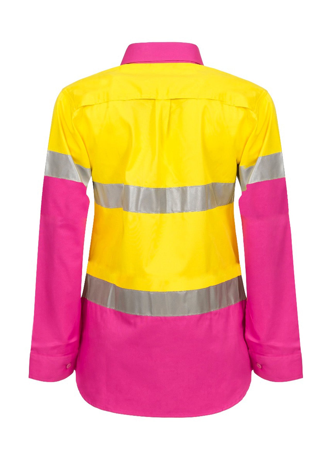 WORKCRAFT-LADIES HI VIS 2 TONE SHIRT CSR