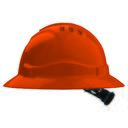 PRO - V6 Hard Hat Vented Full Brim Ratchet Harness