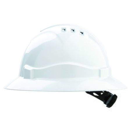 PRO - V6 Hard Hat Vented Full Brim Ratchet Harness