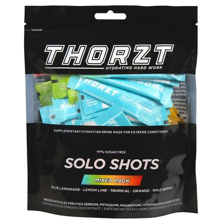 Thorzt - 99% Sugar Free Hydration Solo Shots (Pack of 50)