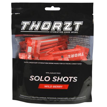 Thorzt - 99% Sugar Free Hydration Solo Shots (Pack of 50)