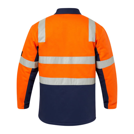 WORKCRAFT-HI VIS QUILTED JKT W/TAPE