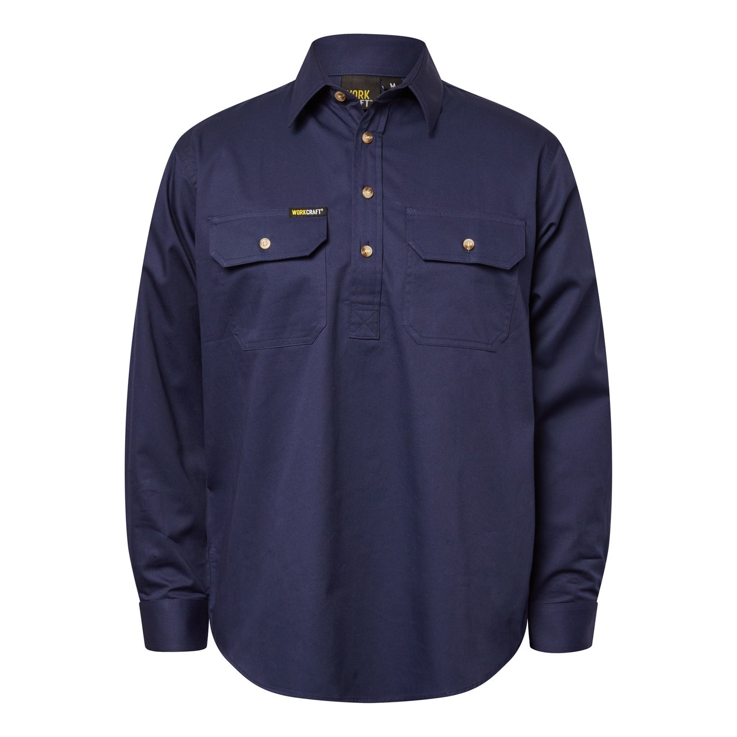 WORKCRAFT-HALF PLACKET FULL COL SHT