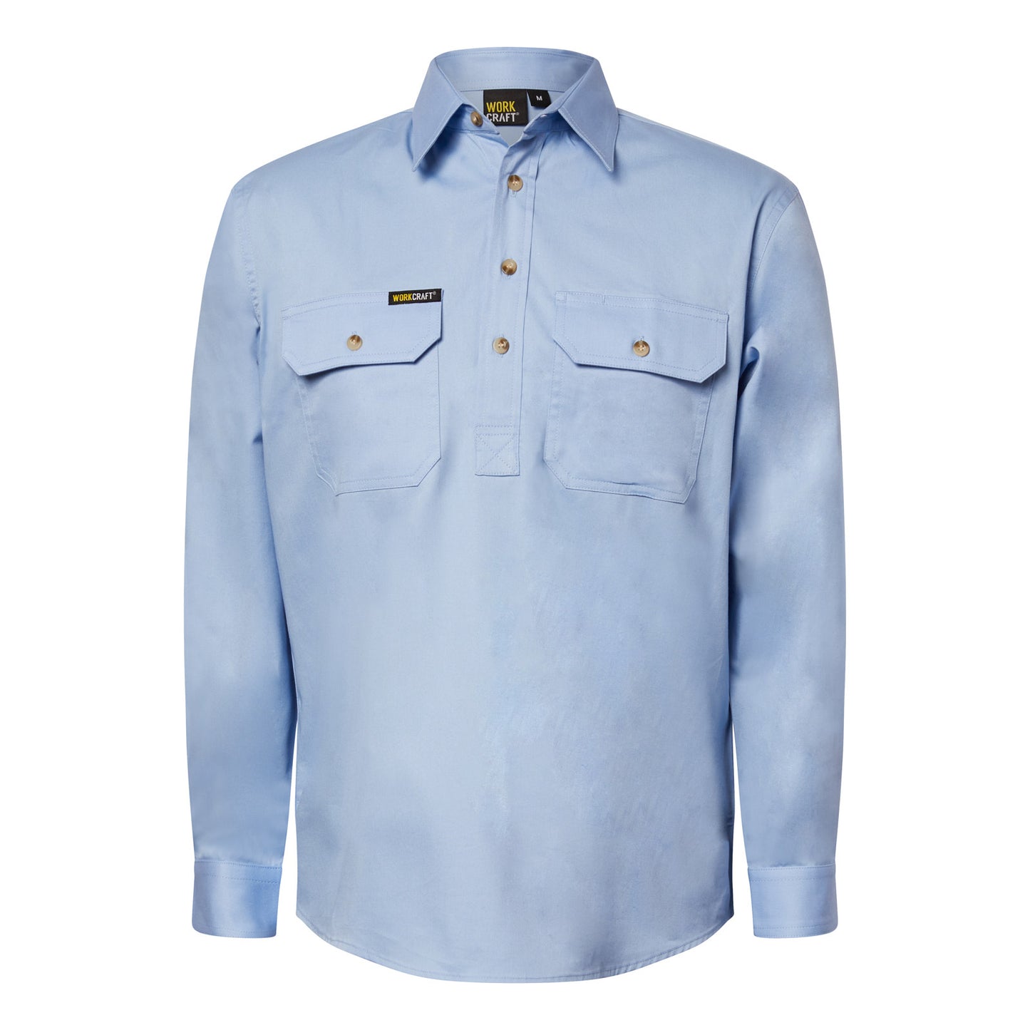 WORKCRAFT-HALF PLACKET FULL COL SHT