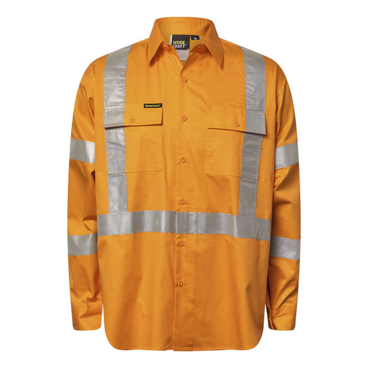 WORKCRAFT-FULL COLOUR L/S MENS SHIRT