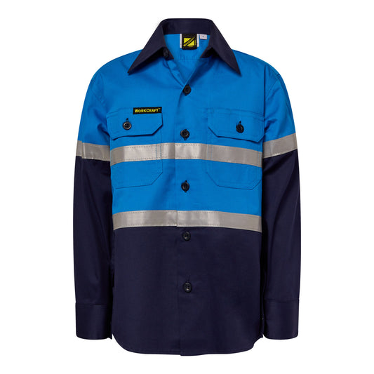 WORKCRAFT-KIDS TWO TONE SHIRT - TAPED