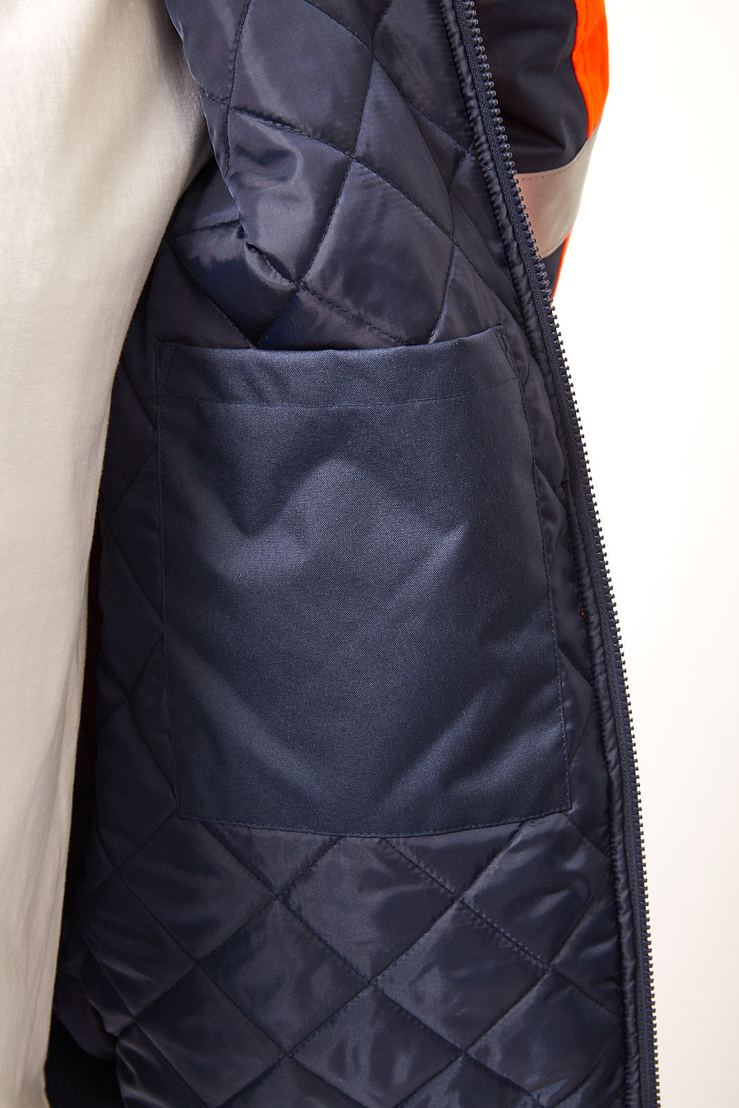 WORKCRAFT-TWO TONE BOMBER JKT W/TAPE