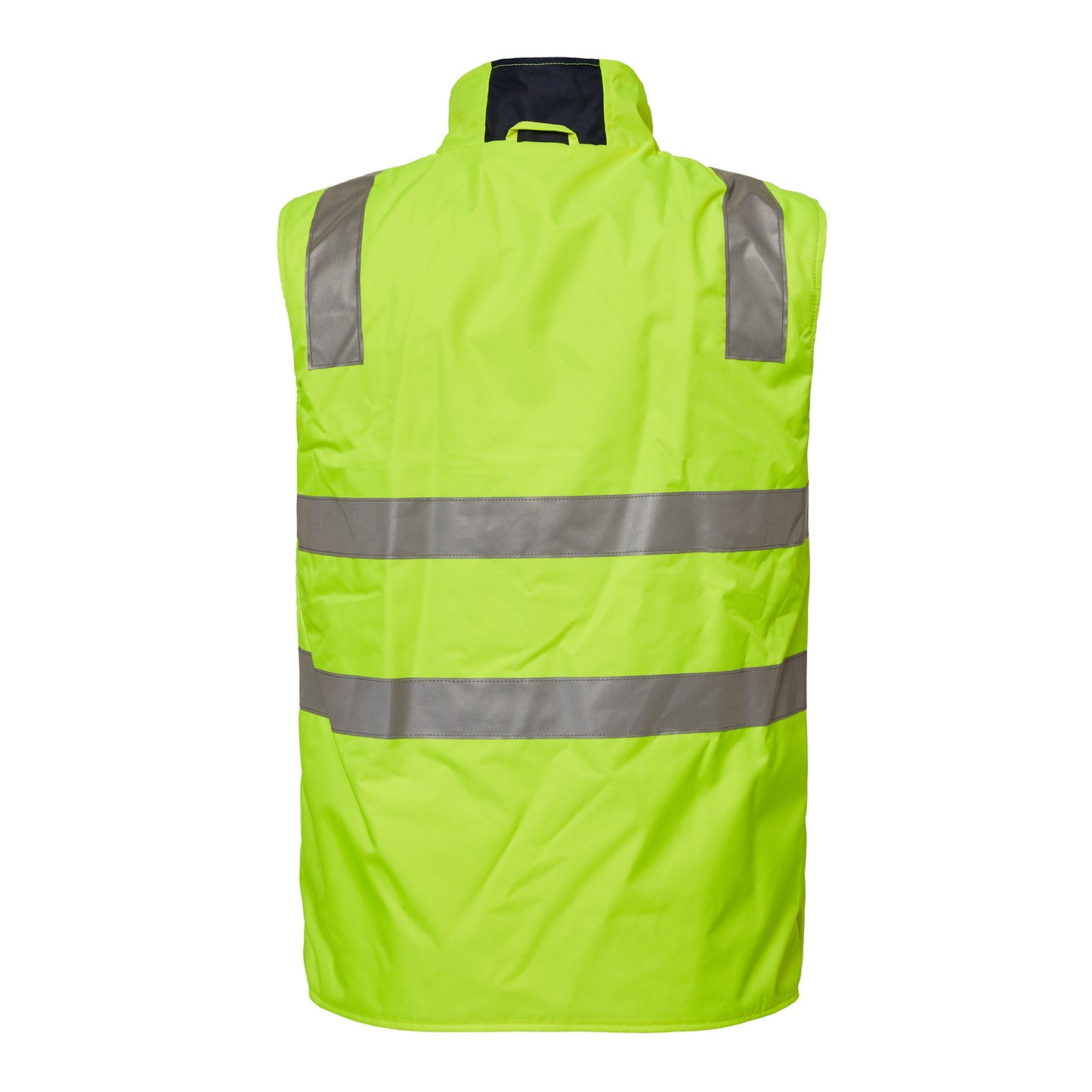 WORKCRAFT-HI VIS REVERSIBLE VEST W/TAPE