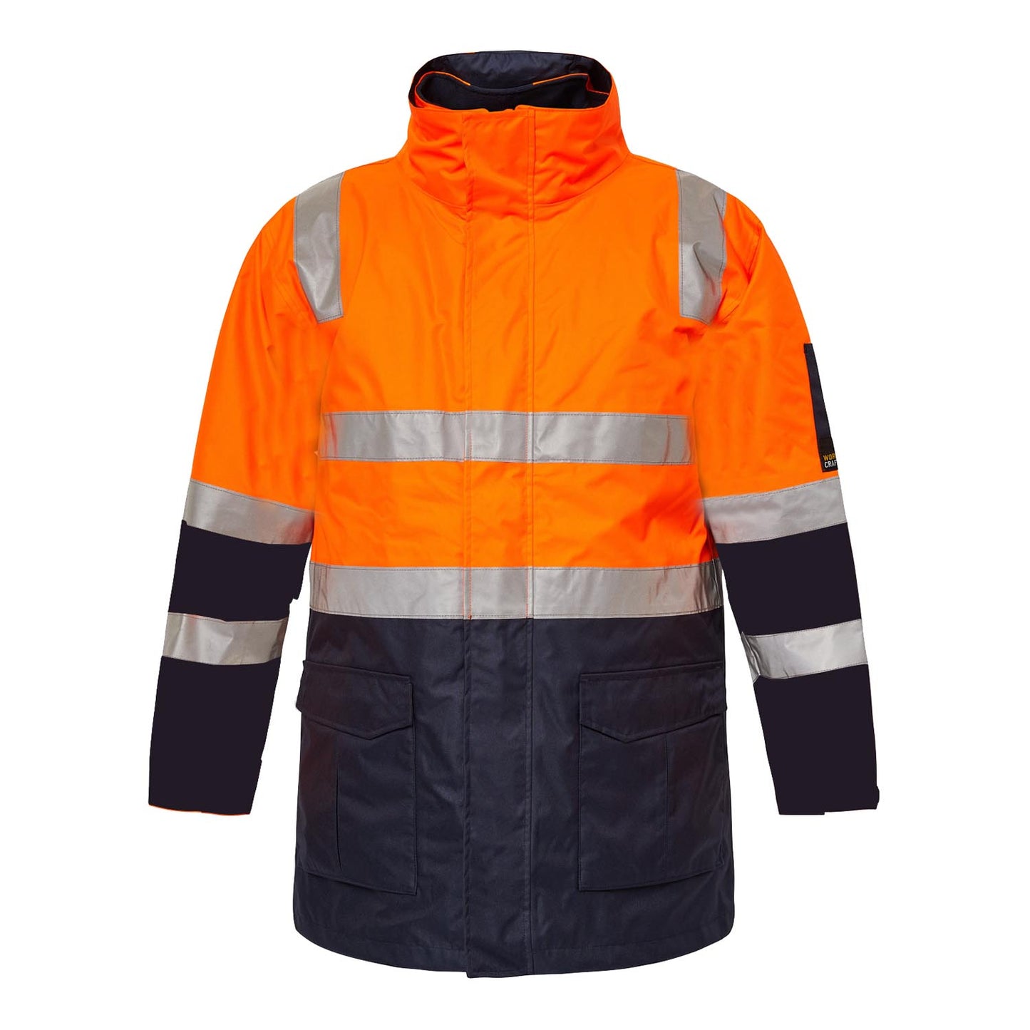 WORKCRAFT-HI VIS JACKET WITH TAPE