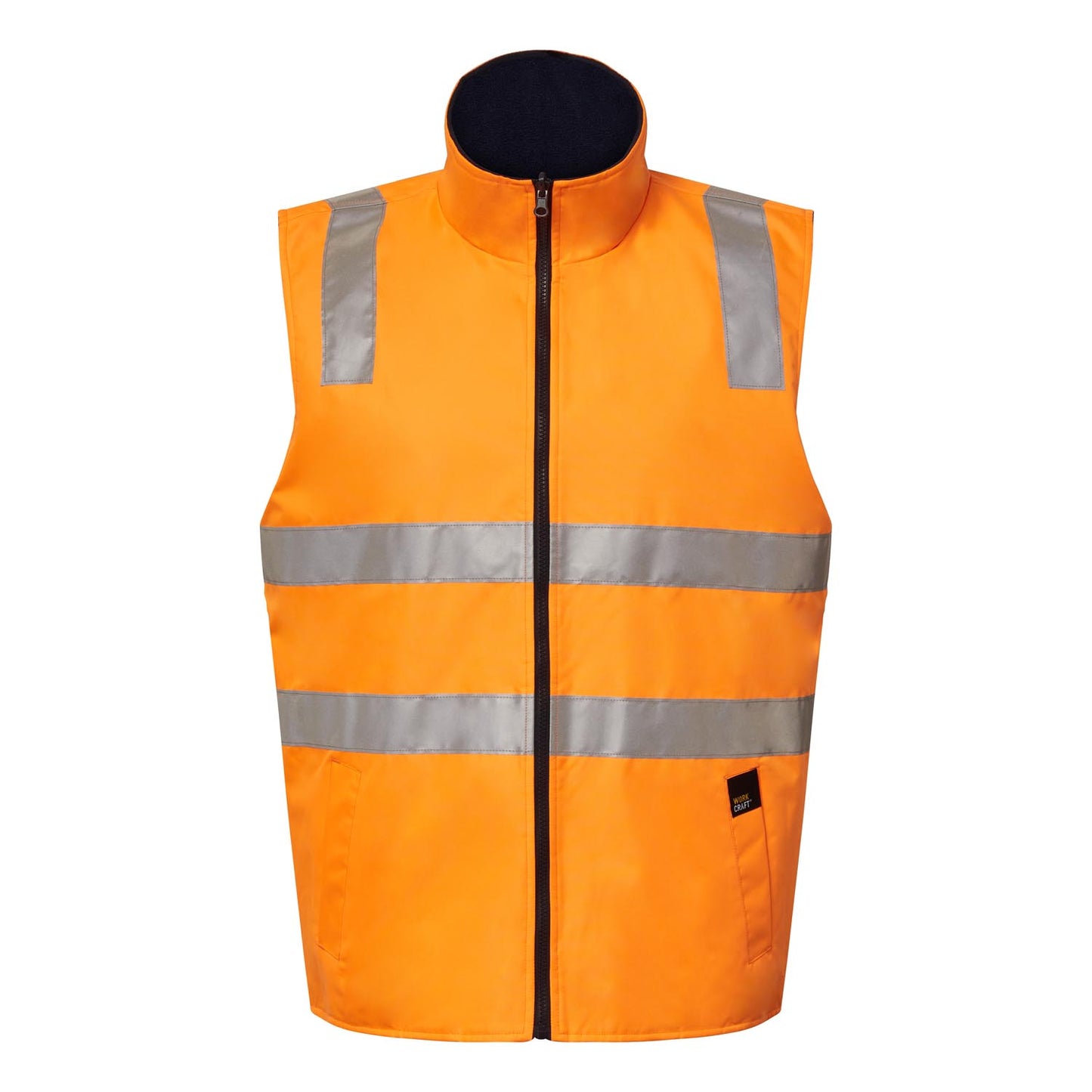 WORKCRAFT-VIC RAIL HIVIS VEST TAPE