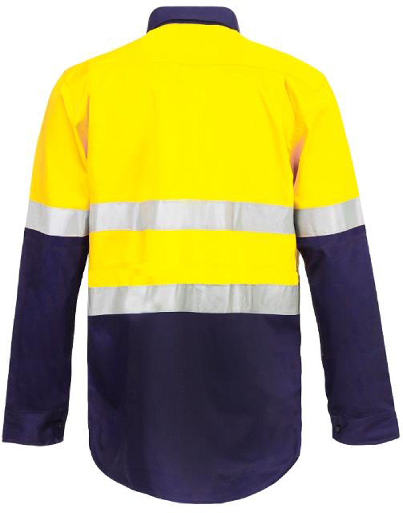 WORKCRAFT-2TONE HALF PLKET SHT W TAPE