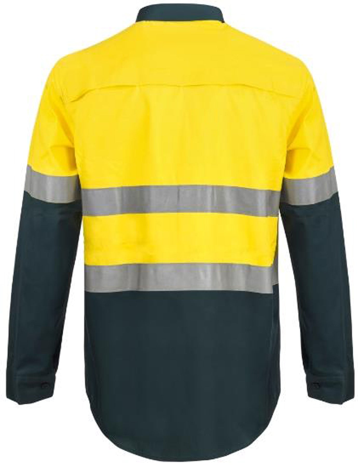 WORKCRAFT-2TONE HALF PLKET SHT W VENTED