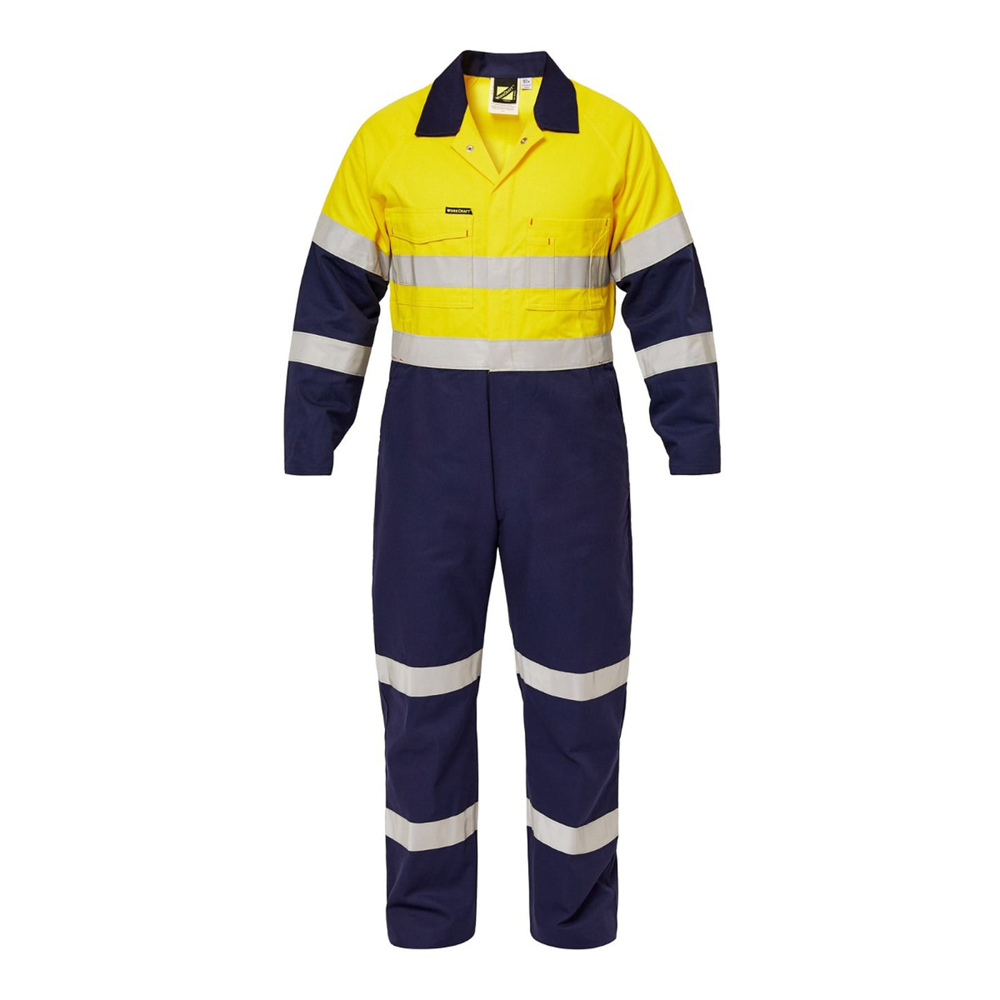 WORKCRAFT-HI VIS COVERALL IND TAPE