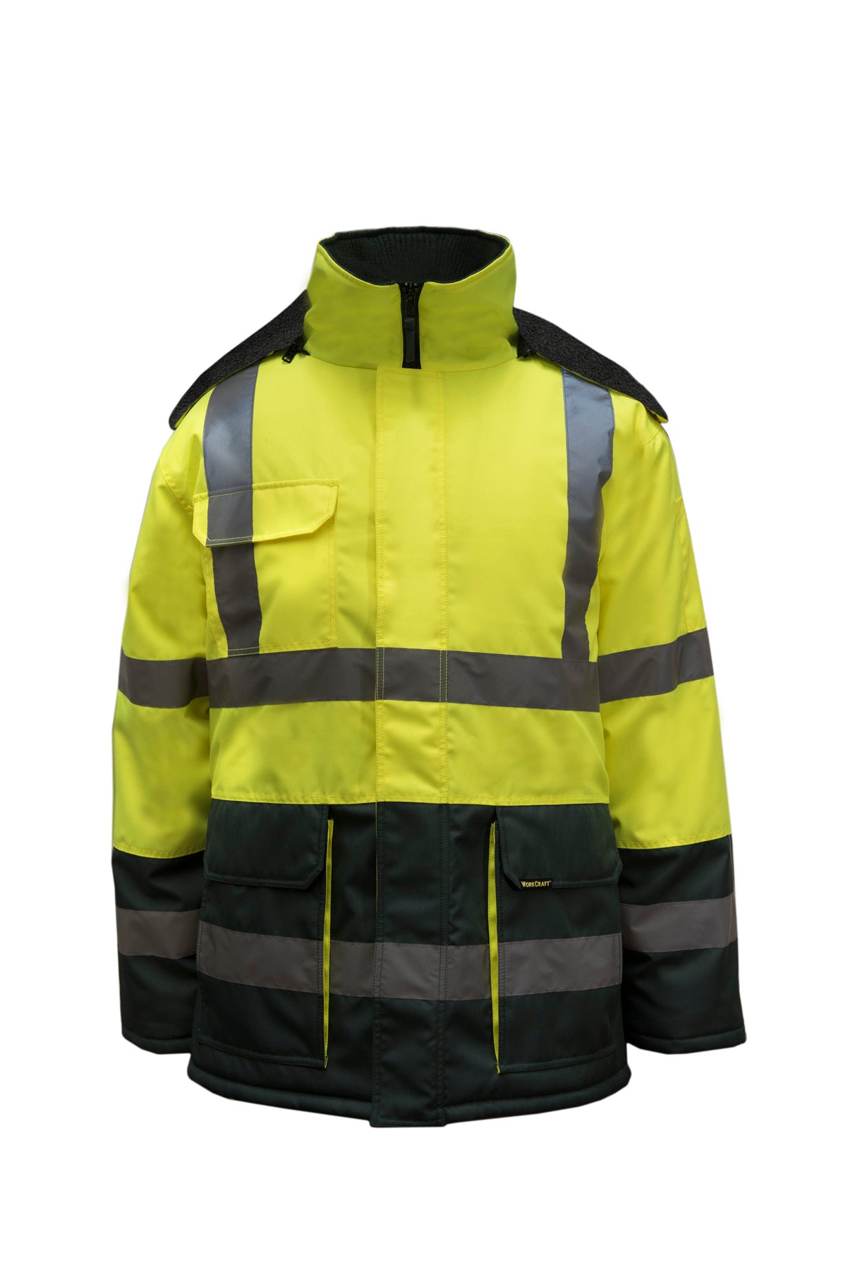 WORKCRAFT-TWO TONE JACKET WITH TAPE