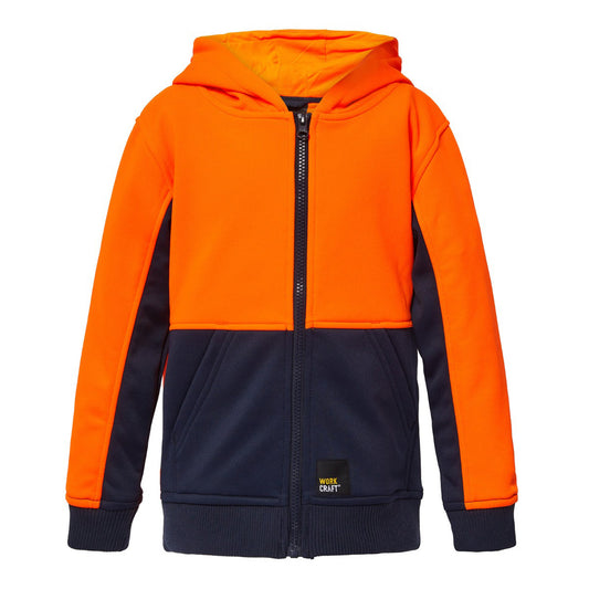 WORKCRAFT-KIDS HI VIS HOODIE