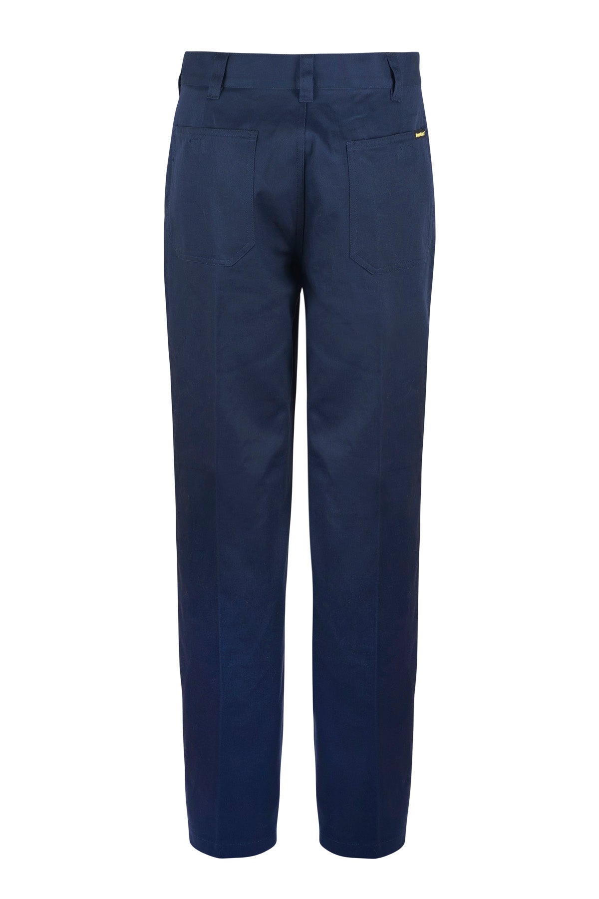 WORKCRAFT-FLAT FRONT COTTON TROUSER LONG