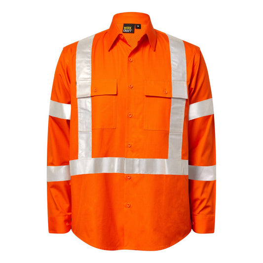 WORKCRAFT-RIPSTOP NSW RAIL L/S SHIRT