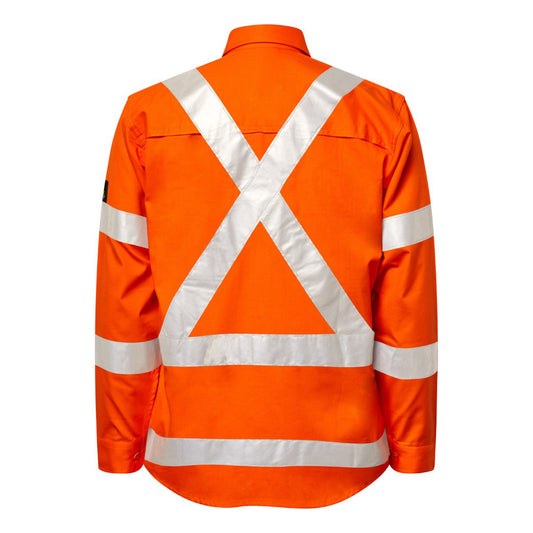 WORKCRAFT-RIPSTOP NSW RAIL L/S SHIRT