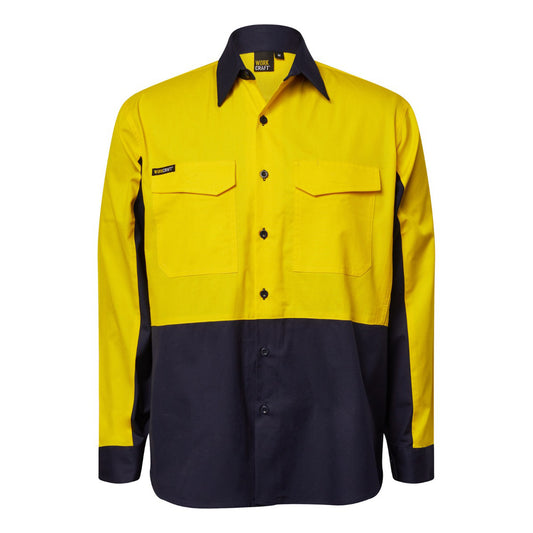WORKCRAFT-RIPSTOP LS VENTED SHIRT