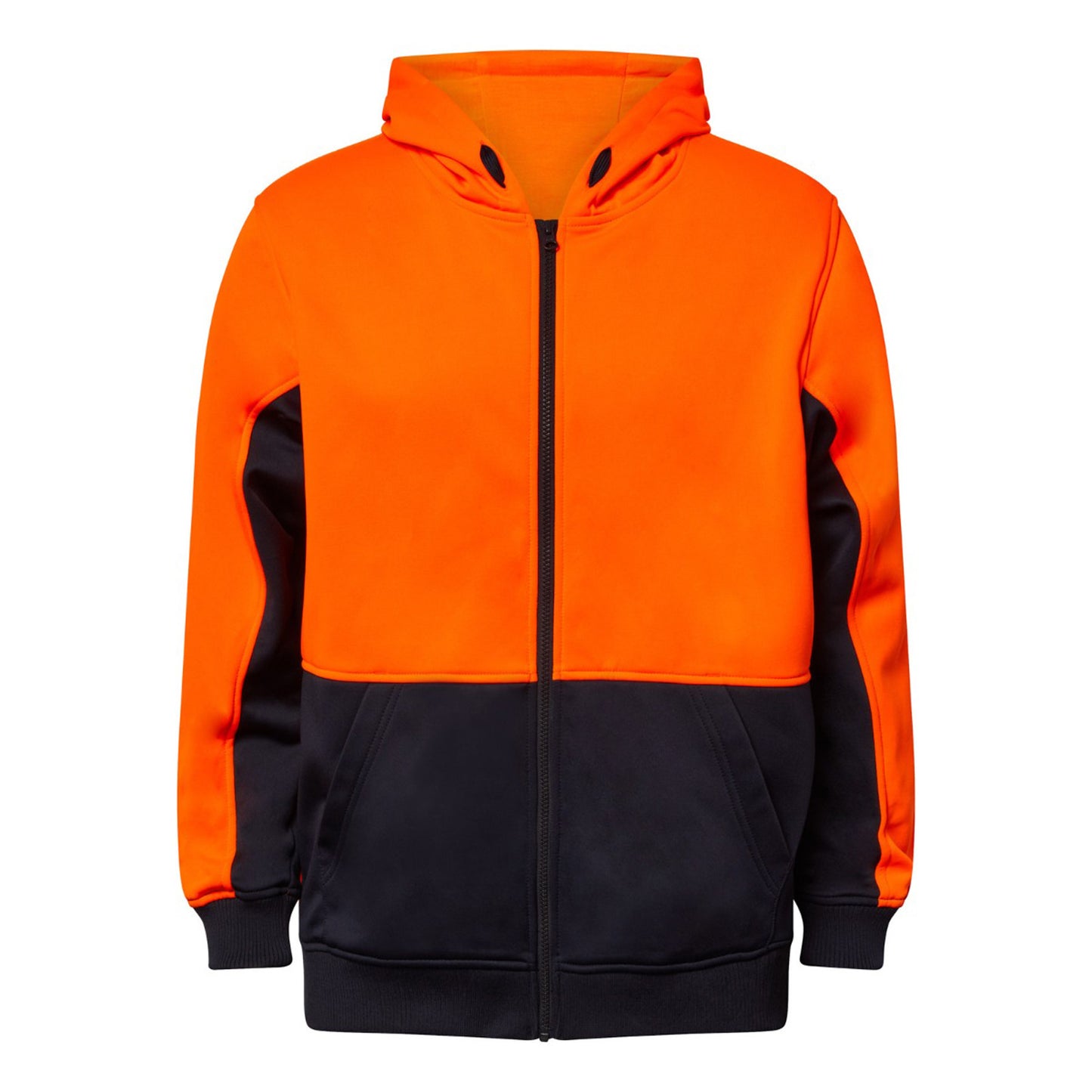 WORKCRAFT-HI VIS HOODIE W/ZIP