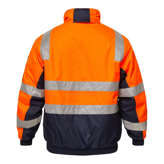 WORKCRAFT-TWO TONE BOMBER JKT W/TAPE