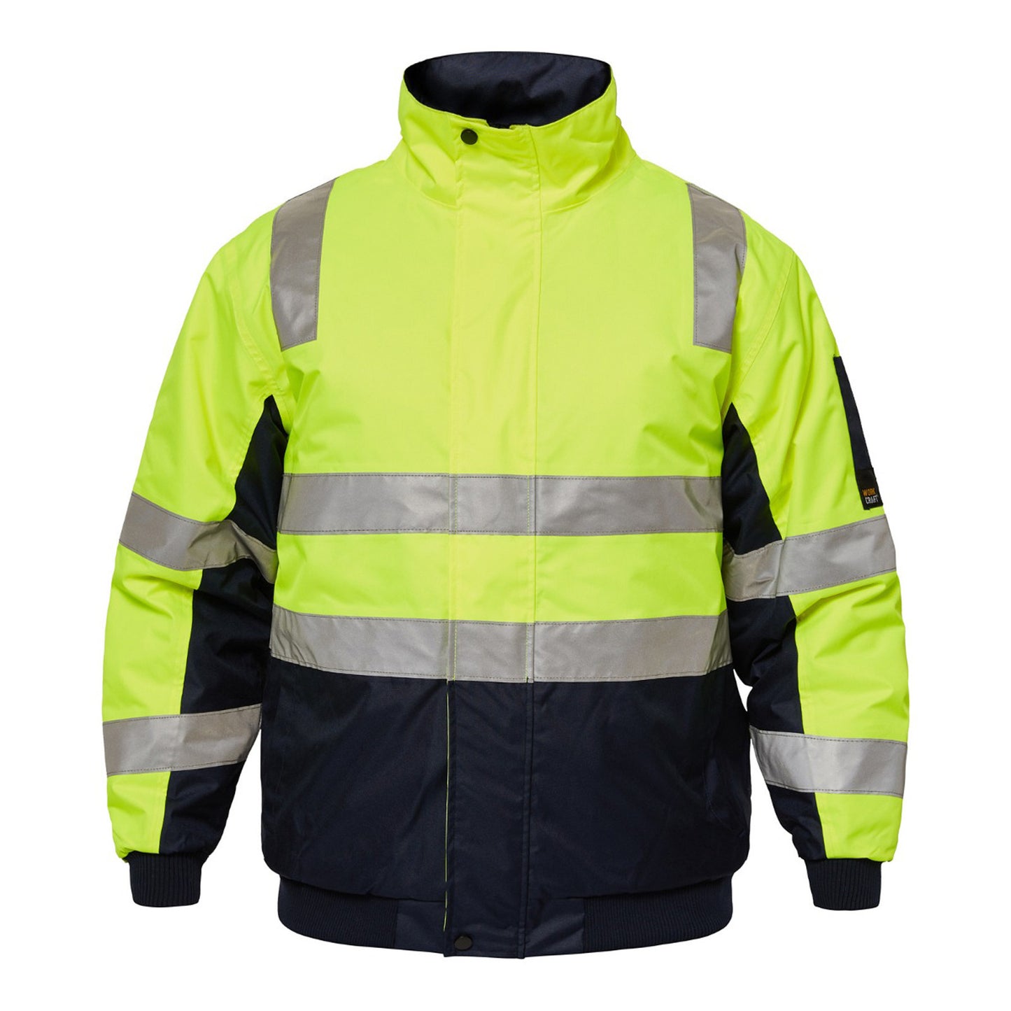 WORKCRAFT-TWO TONE BOMBER JKT W/TAPE