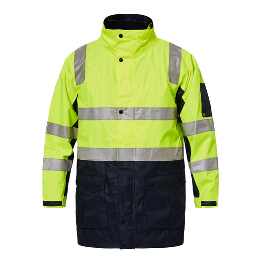 WORKCRAFT-TWO TONE 4 IN 1 JACKET W/TAPE